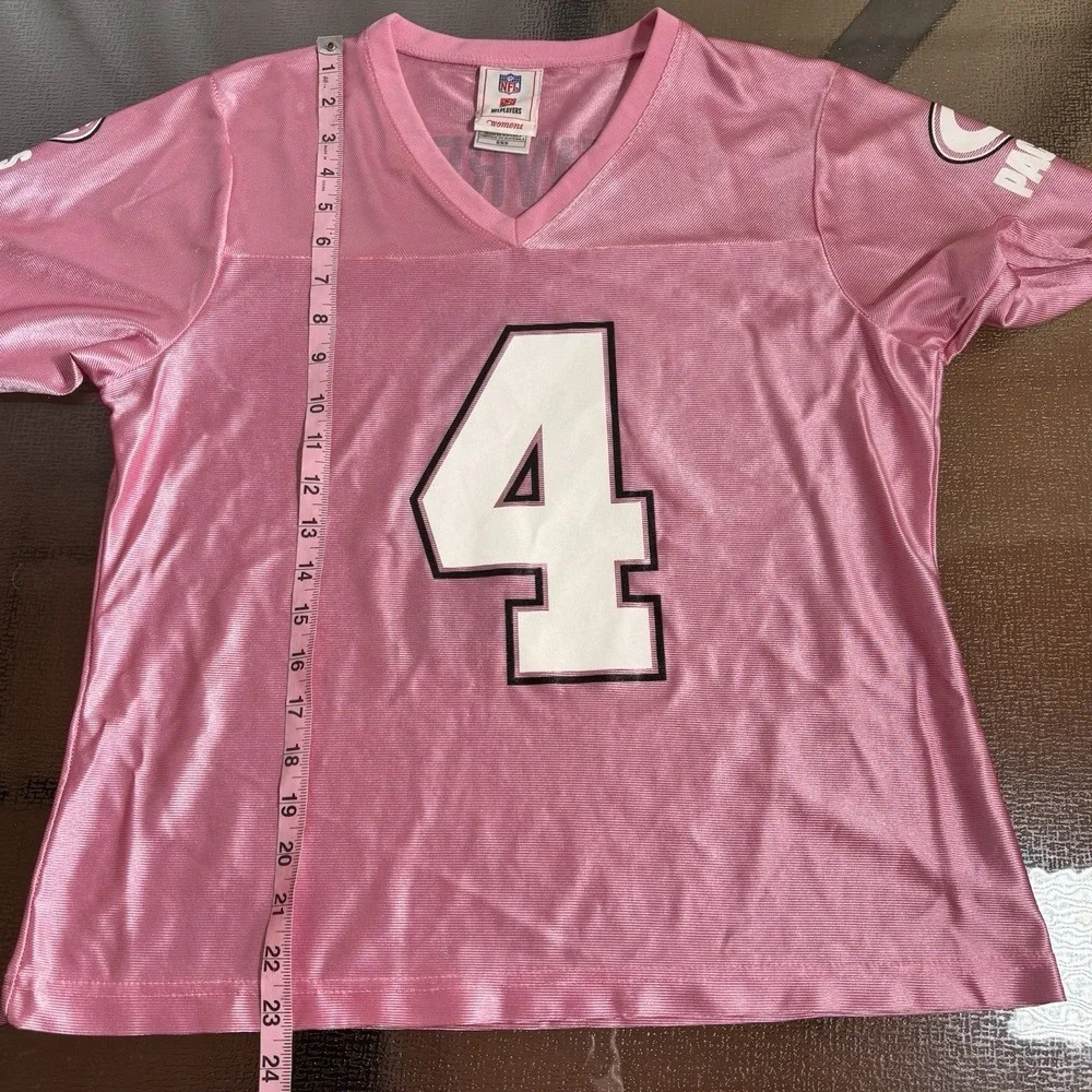 Brett Favre Green Bay Packers Womens Jersey Medium Pink NFL Football Sporty Cute - Picture 6 of 6